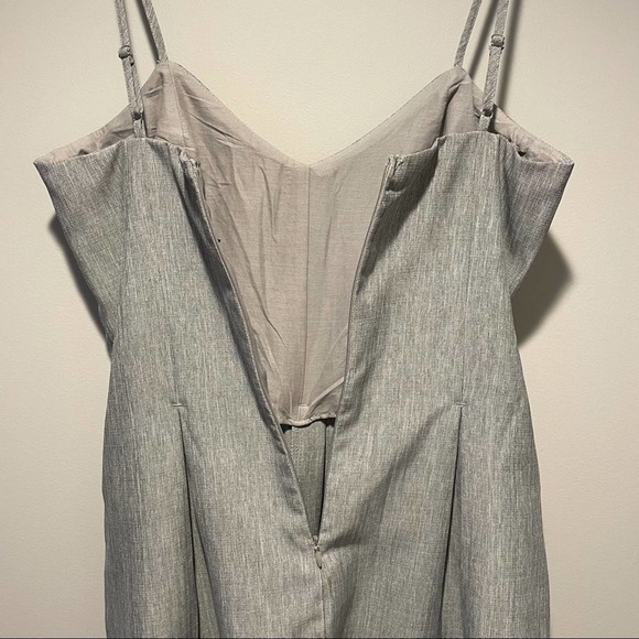 Romeo and Juliet Couture Romper Spaghetti Strap Zipper Gray NWT Women's Large - Picture 8 of 13